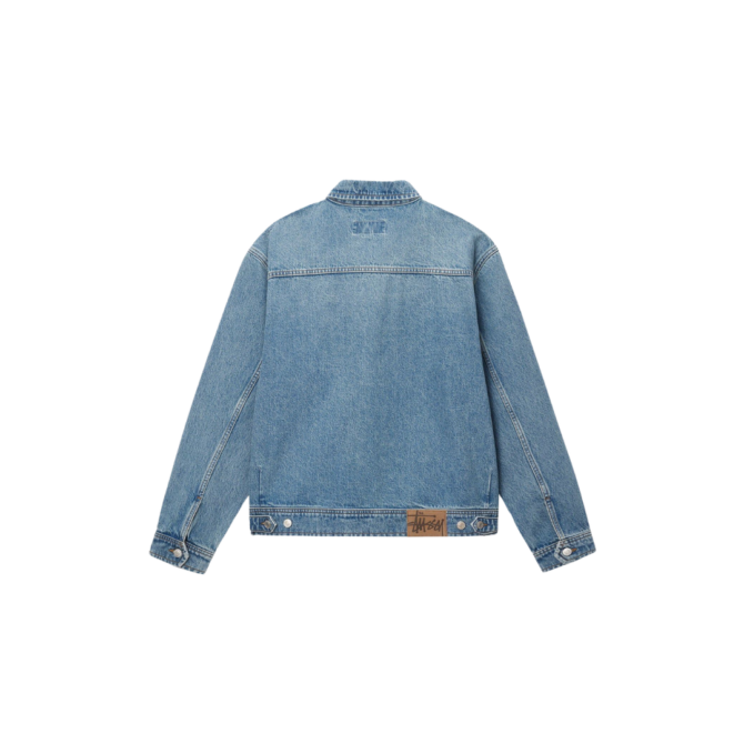 Stussy Unisex Zip Work Denim Jacket, Blue - Görsel 2