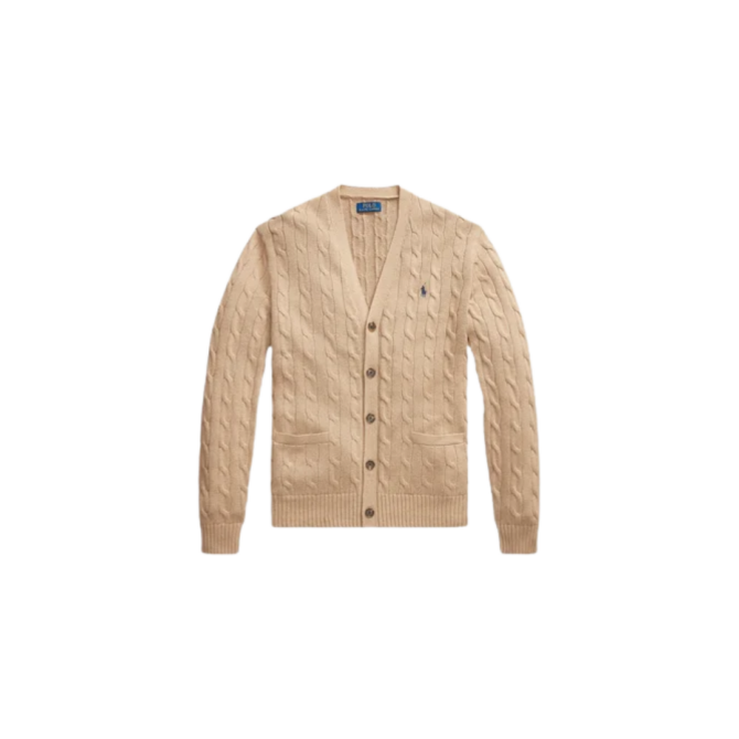 Polo Ralph Lauren V-Neck Cardigan, Camel